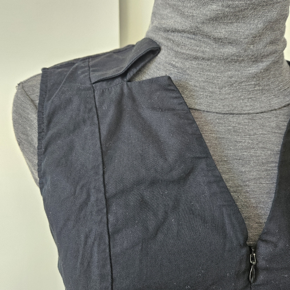 MM6 Maison Martin Margiela Black Sleeveless Zip Front Romper - Picture 9 of 15